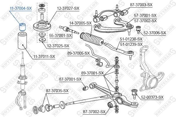 Rubber Buffer, suspension 11-37004-SX - image 2