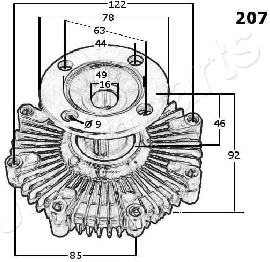 Clutch, radiator fan VC-207 - image 3
