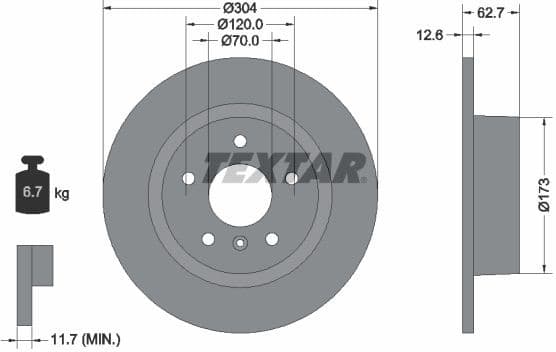 Brake Disc PRO 92095203