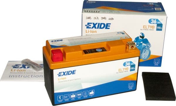 Starter Battery EXIDE Li-ion ELT9B - image 2