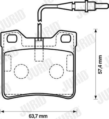 Brake Pad Set, disc brake 571845J
