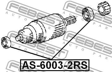 Bearing AS-6003-2RS - image 2