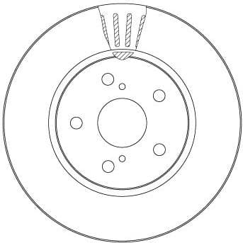 Brake Disc TRW SINGLE DF6986S