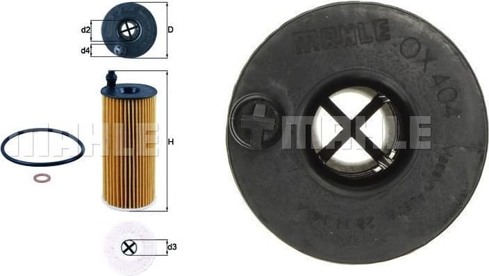 Filter oil OX404D - image 2
