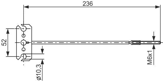 Cable Pull, parking brake 1 987 477 226