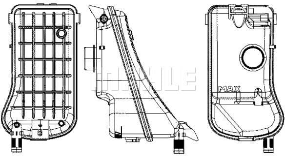 Expansion Tank, coolant BEHR CRT 15 000S