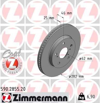 Brake Disc COAT Z 590.2855.20