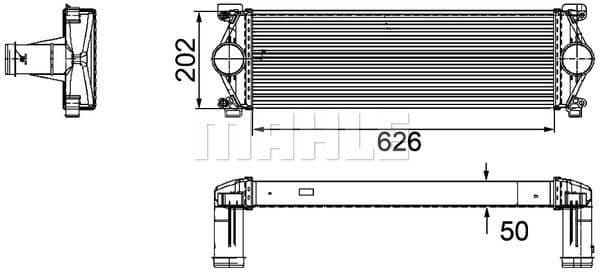 Charge Air Cooler BEHR *** PREMIUM LINE *** CI 254 000P