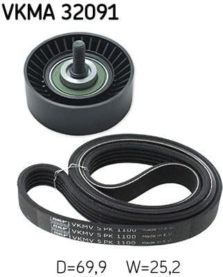 V-ribbed Belt Set VKMA32091 - image 2