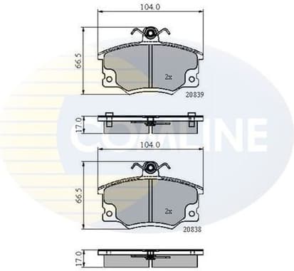 Brake Pad Set, disc brake CBP4137 - image 2
