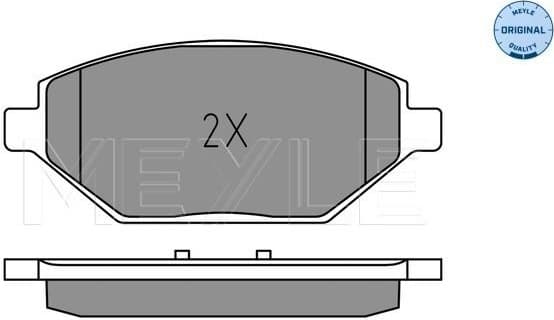 Brake Pad Set, disc brake MEYLE-ORIGINAL: True to OE. 025 225 2218 - image 2