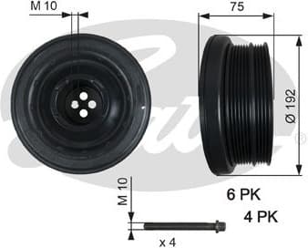 Belt Pulley, crankshaft DriveAlign™ TVD1050A