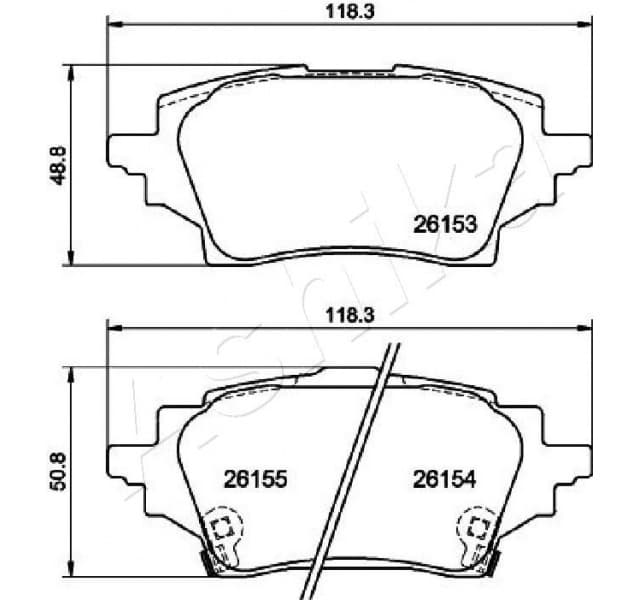 Brake Pad Set, disc brake 51-02-263 - image 2