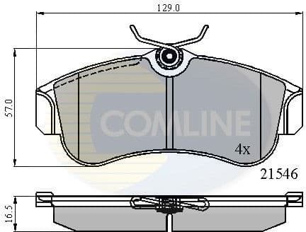 Brake Pad Set, disc brake CBP0566 - image 2