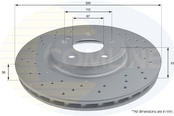 Brake Disc COATED ADC2810V - image 2