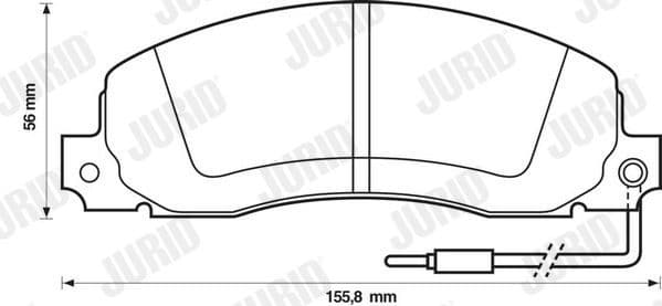 Brake Pad Set, disc brake 571306J