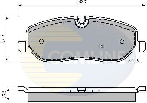 Brake Pad Set, disc brake CBP01533