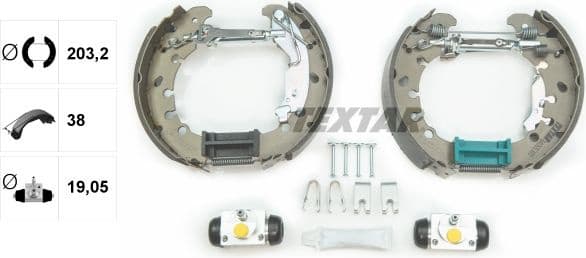 Brake Shoe Set Shoe Kit Pro 84065300