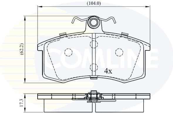 Brake Pad Set, disc brake CBP0173 - image 2