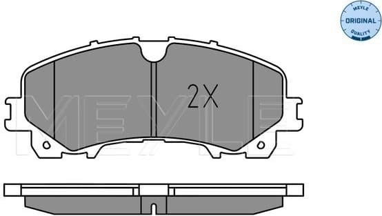 Brake Pad Set, disc brake MEYLE-ORIGINAL: True to OE. 025 221 1716 - image 2