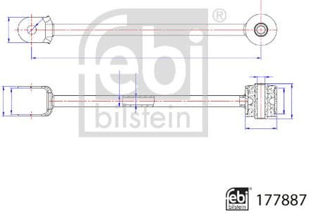 Control/Trailing Arm, wheel suspension 177887 - image 2