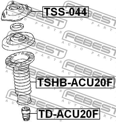 Suspension Strut Support Mount TSS-044 - image 2