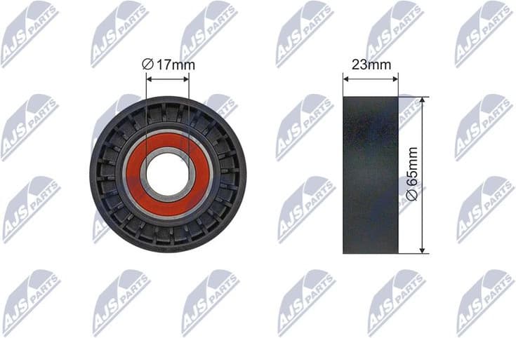 Tensioner Pulley, V-ribbed belt RNK-AR-019