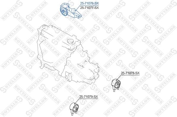 Mounting, engine 25-17460-SX - image 2