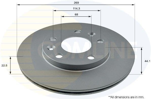 Brake Disc COATED ADC2730V - image 2