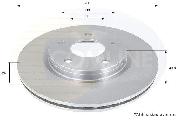 Brake Disc COATED ADC0277V