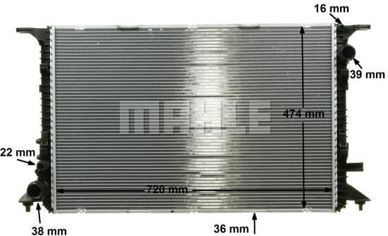 Radiator, engine cooling BEHR *** PREMIUM LINE *** CR 1201 000P - image 6