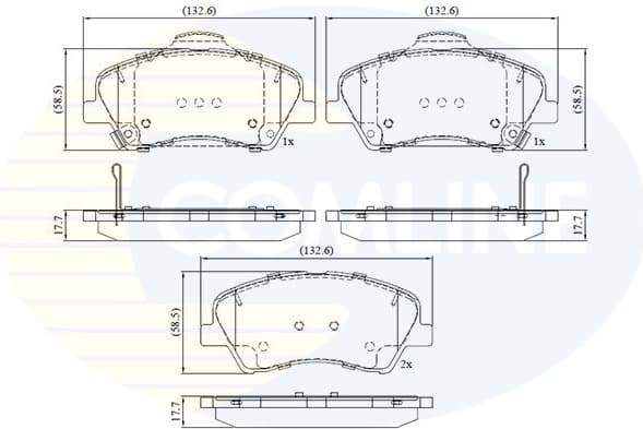 Brake Pad Set, disc brake CBP32419