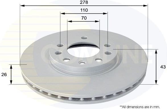 Brake Disc COATED ADC1139V - image 2