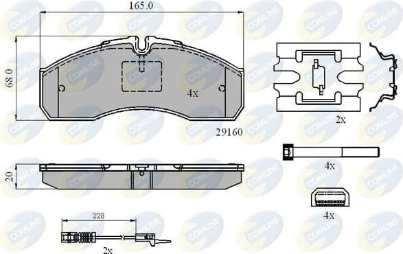 Brake Pad Set, disc brake CBP21735