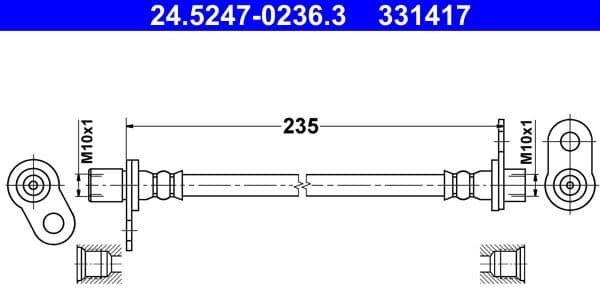 Brake Hose 24.5247-0236.3