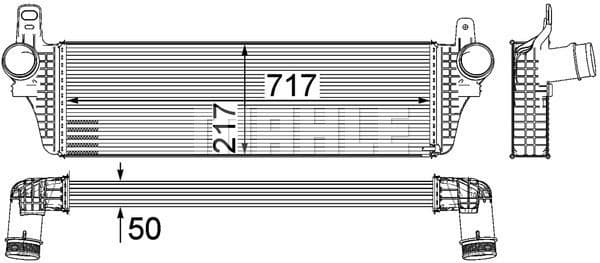 Charge Air Cooler BEHR *** PREMIUM LINE *** CI 242 000P