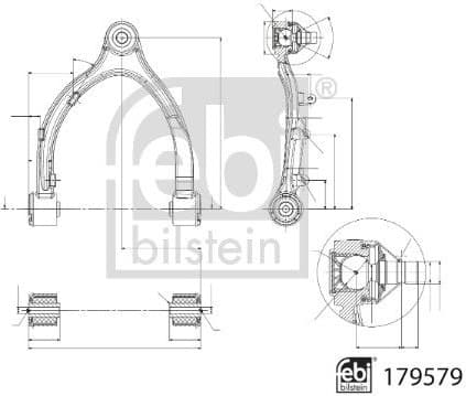 Control/Trailing Arm, wheel suspension 179579