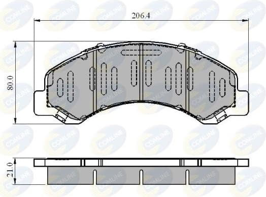 Brake Pad Set, disc brake CBP3919 - image 2