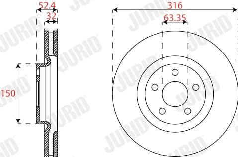 Brake Disc COAT+ 563302JC-1