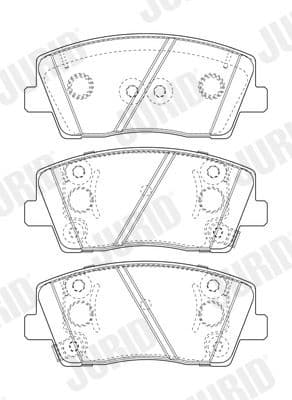 Brake Pad Set, disc brake 573820J