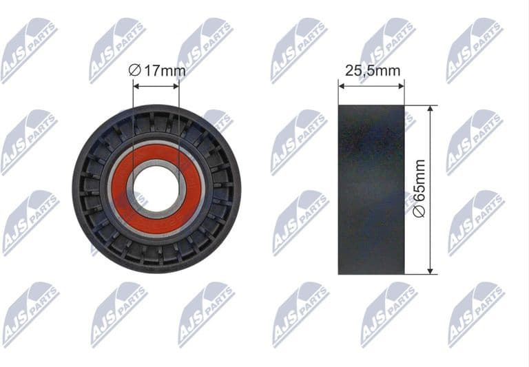 Tensioner Pulley, V-ribbed belt RNK-CT-061