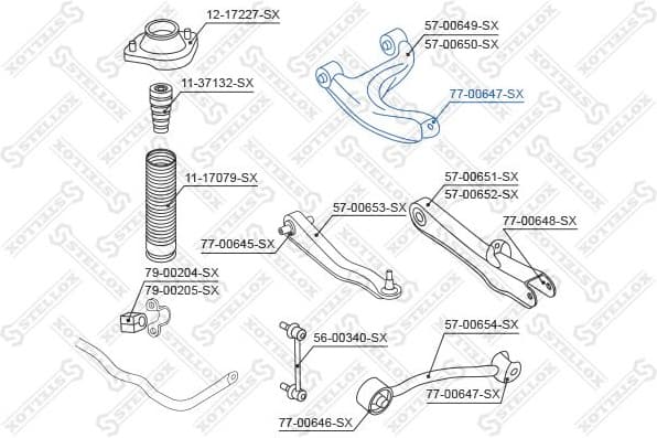Mounting, control/trailing arm 77-00647-SX - image 2