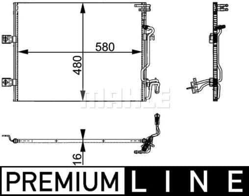 Condenser, air conditioning BEHR *** PREMIUM LINE *** AC 364 000P - image 2