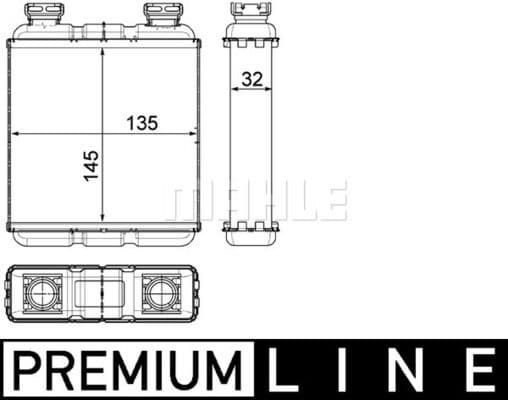 Heat Exchanger, interior heating BEHR *** PREMIUM LINE *** AH 188 000P - image 2
