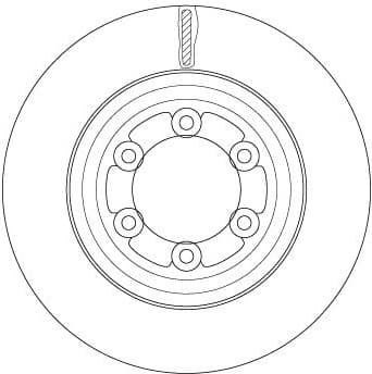 Brake Disc TRW SINGLE DF6736S
