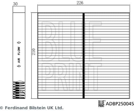Filter, cabin air ADBP250045 - image 2