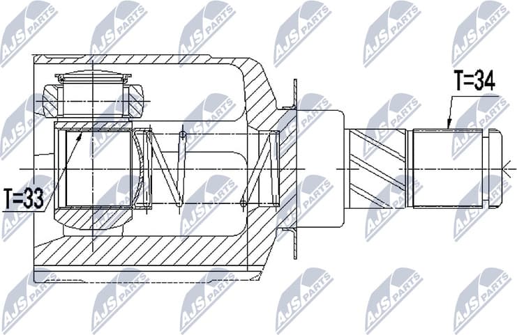 Joint Kit, drive shaft NPW-RE-062