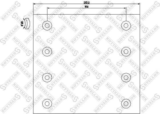 Brake Lining Kit, drum brake 85-01001-SX