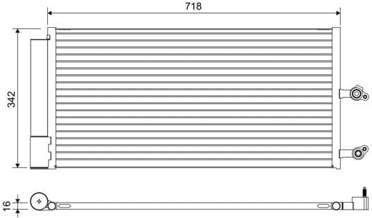 Condenser, air conditioning 822644