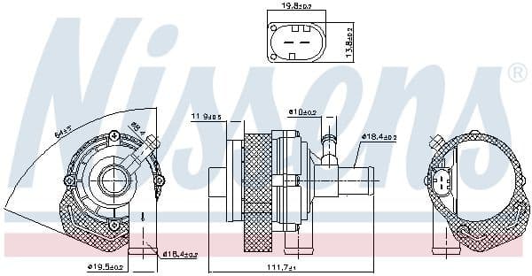 Auxiliary Water Pump (cooling water circuit) 831378